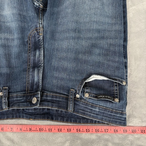 Calvin Klein Men's Slim Fit Jeans Stretch Blue 38x32 (Fits 38x30.5) Medium Wash - Picture 12 of 16